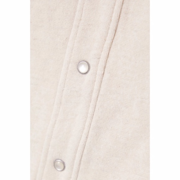 NEW Ganni x Levi's Snap Back Sweatshirt Nature Medium - Picture 11 of 17